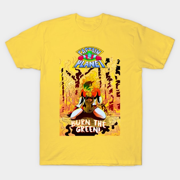 CAPTAIN PLANET FIRE T-Shirt by GOUP